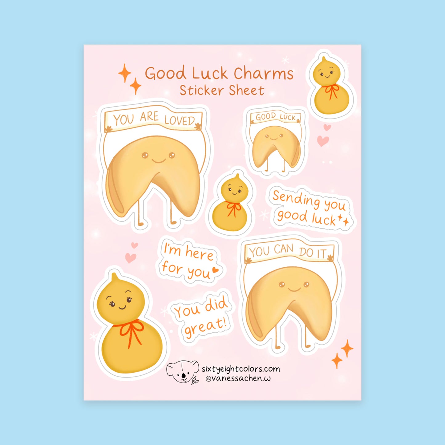 Good Luck Charms Sticker Sheet