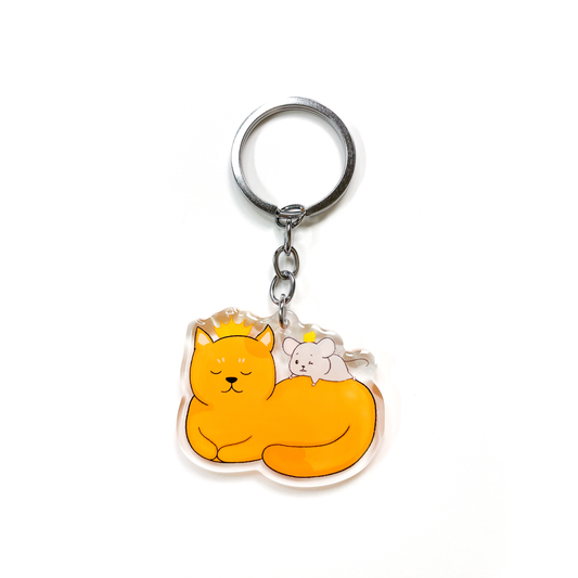 Cat & Mouse Keychain