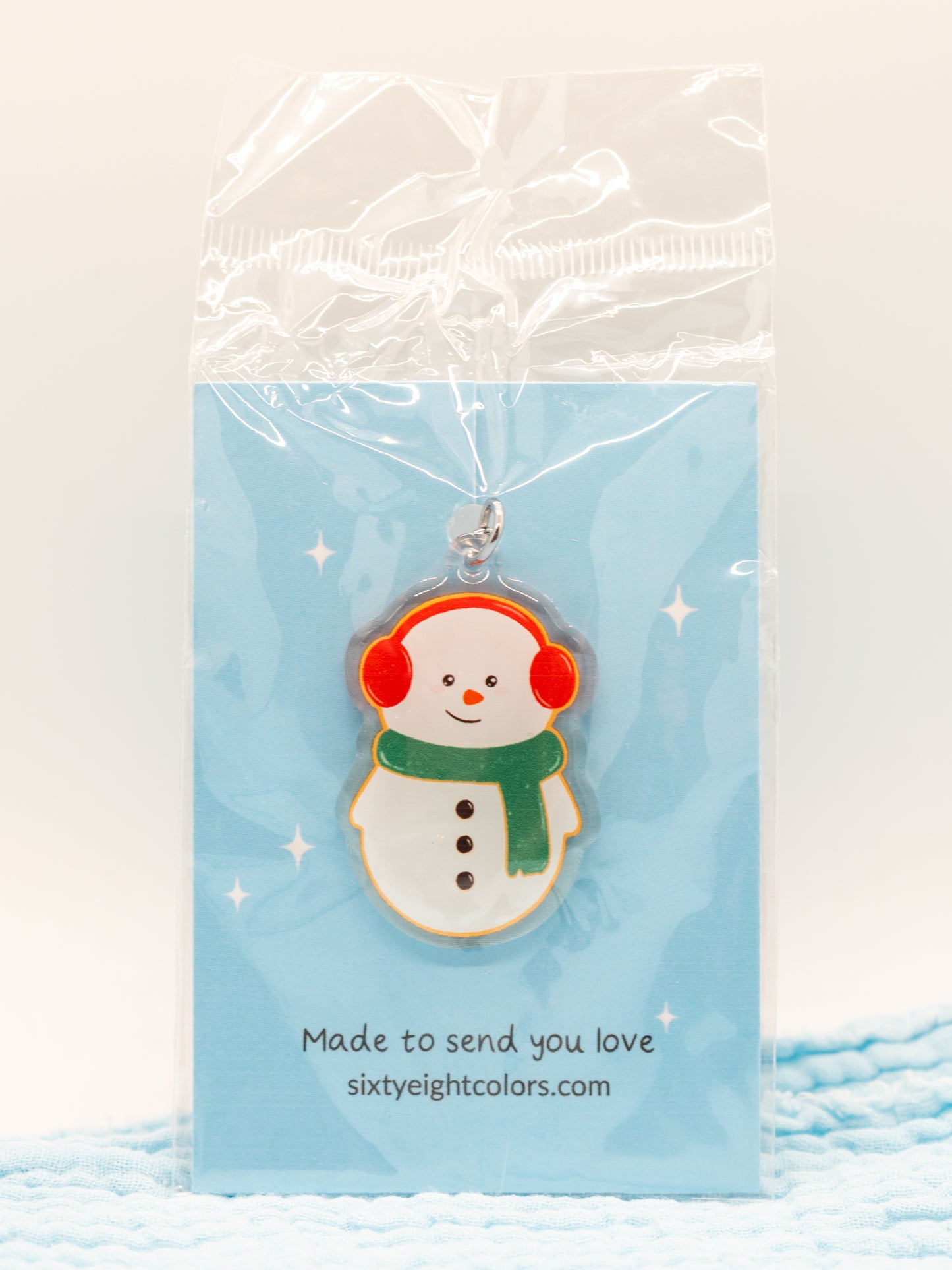 Muffy the Snowman Keychain