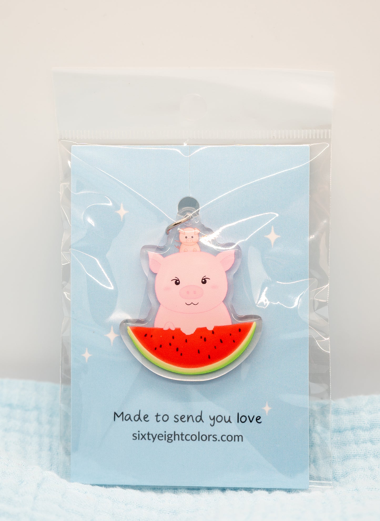 Piggy & Little Piggy Keychain