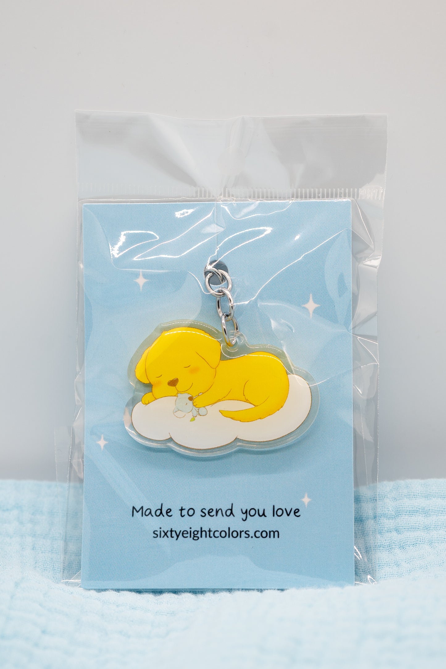 Resting Puppy & Koala Keychain