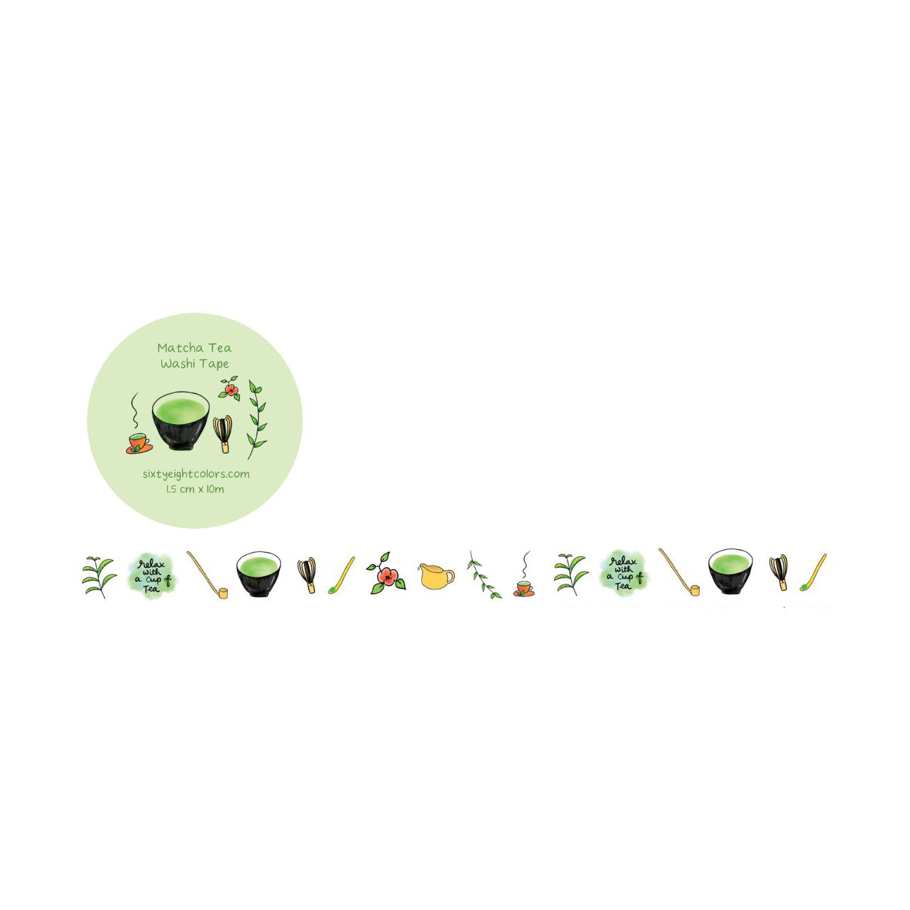 Matcha Tea Washi Tape