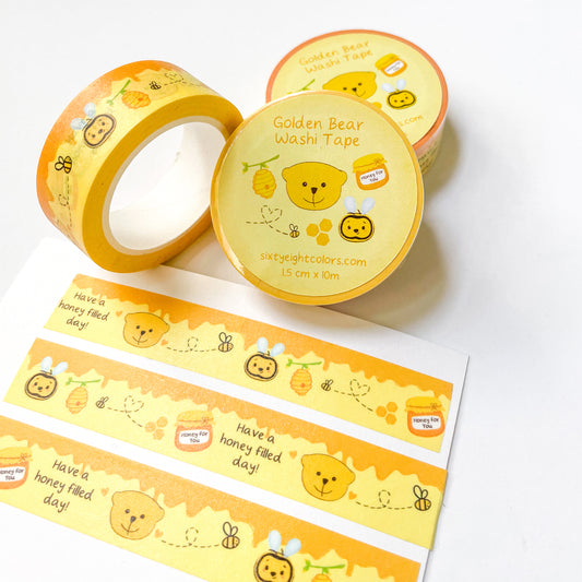 Golden Bear Washi Tape