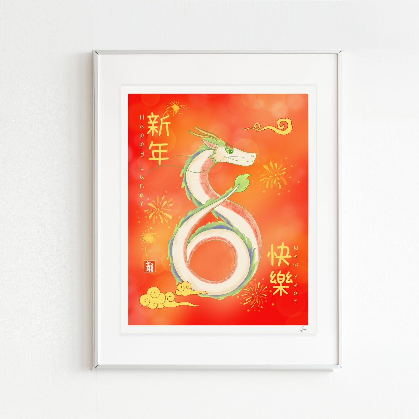 Lunar New Year Dragon Art Print
