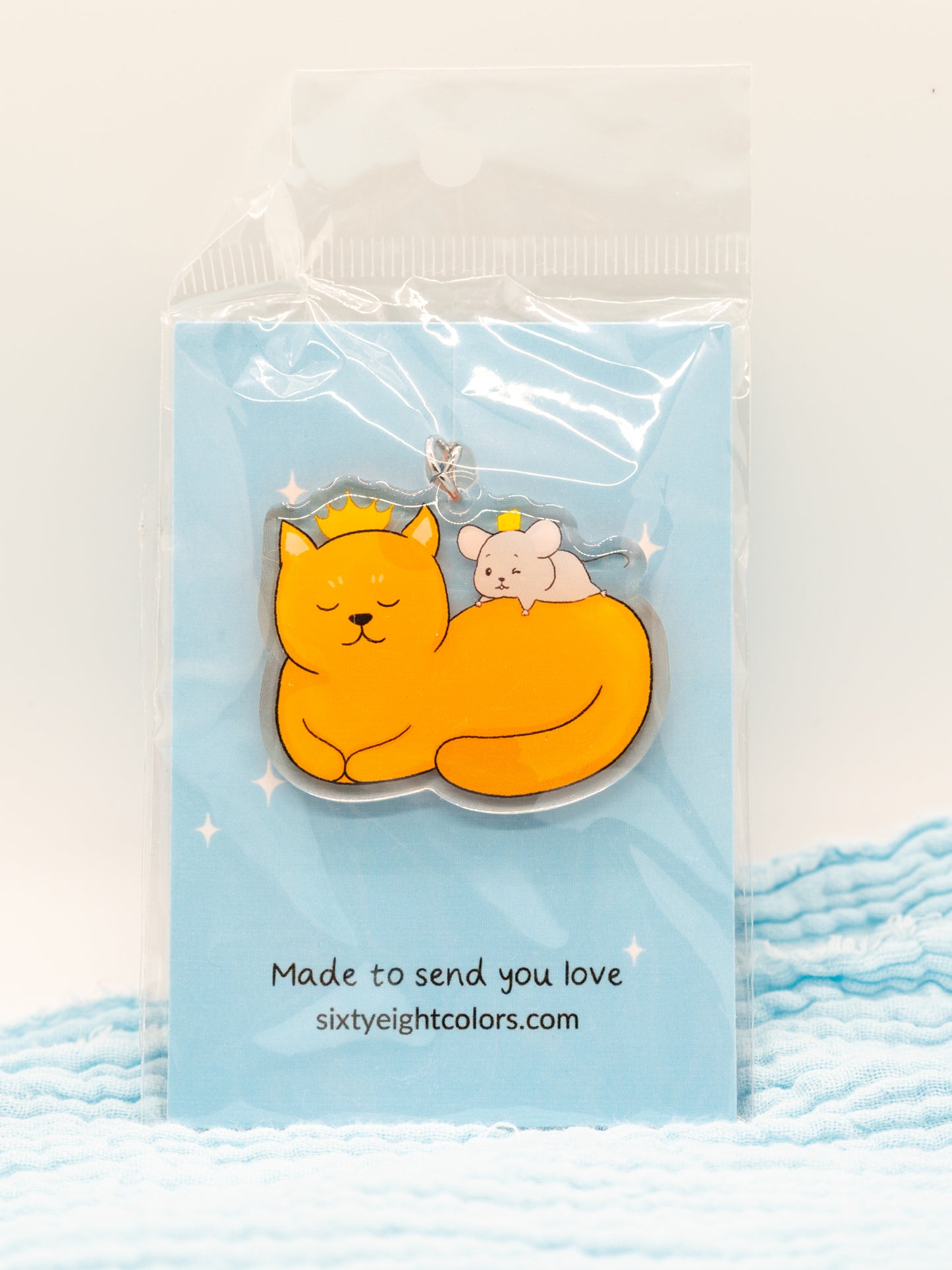 Cat & Mouse Keychain
