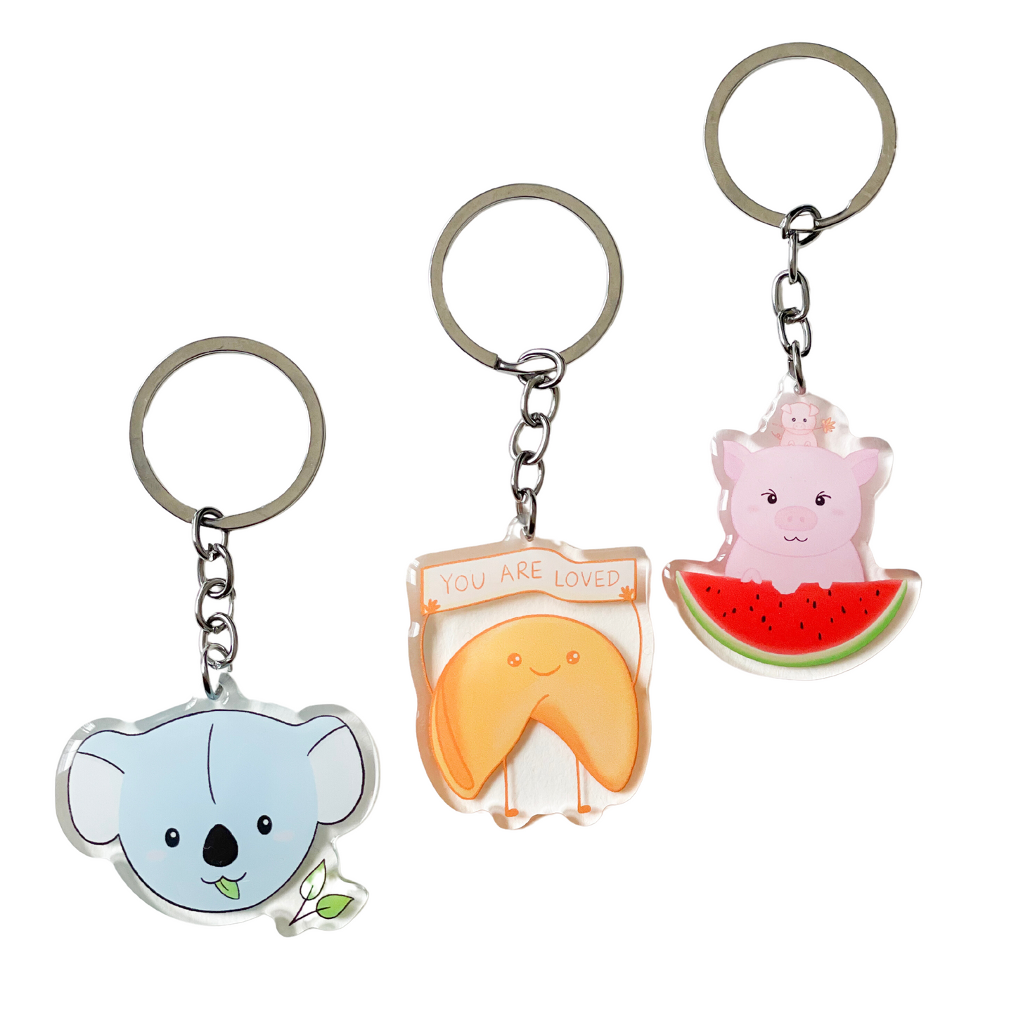 Set of 3 Keychains of your choice - 15% Off