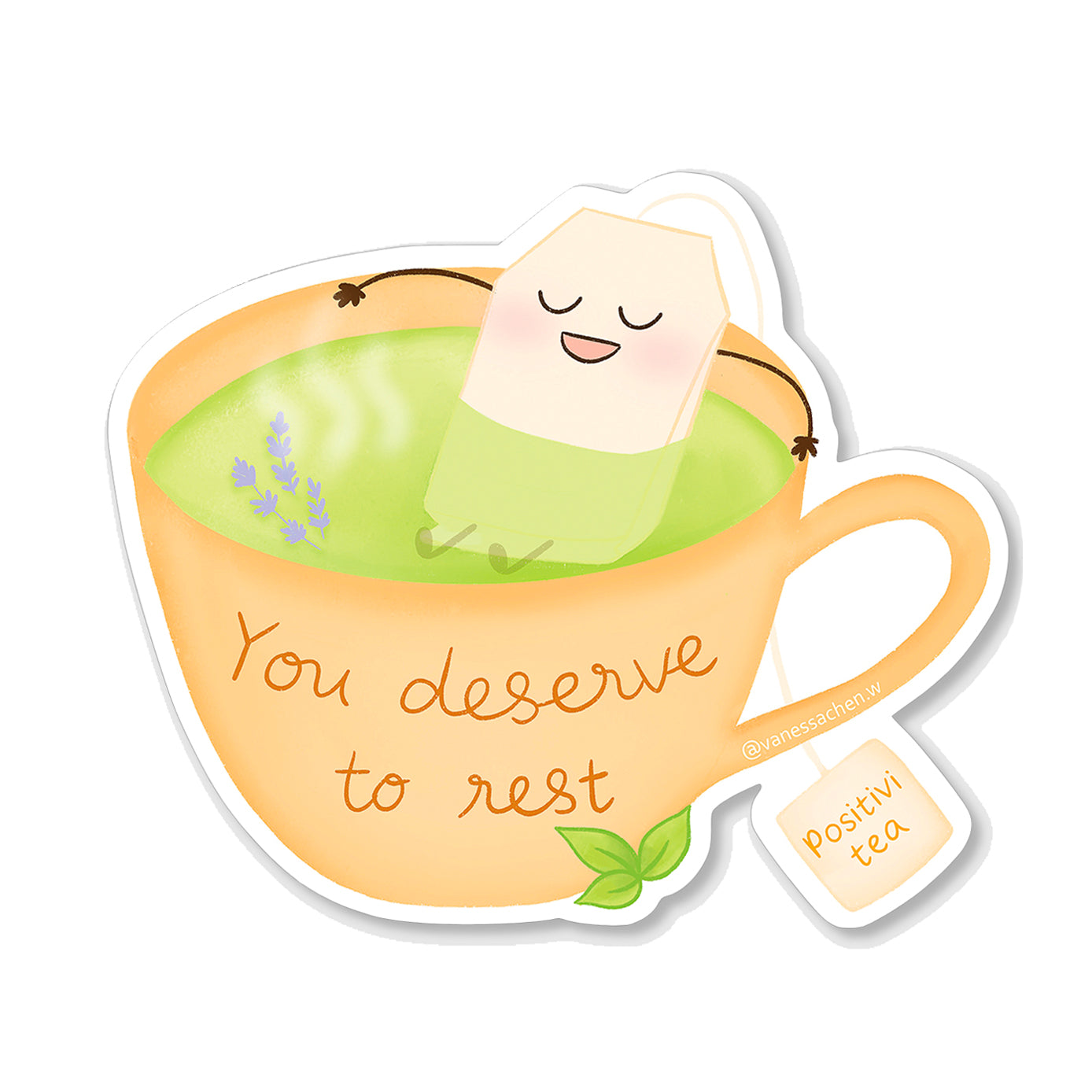 You Deserve to Rest Sticker – Sixtyeightcolors by Vanessa