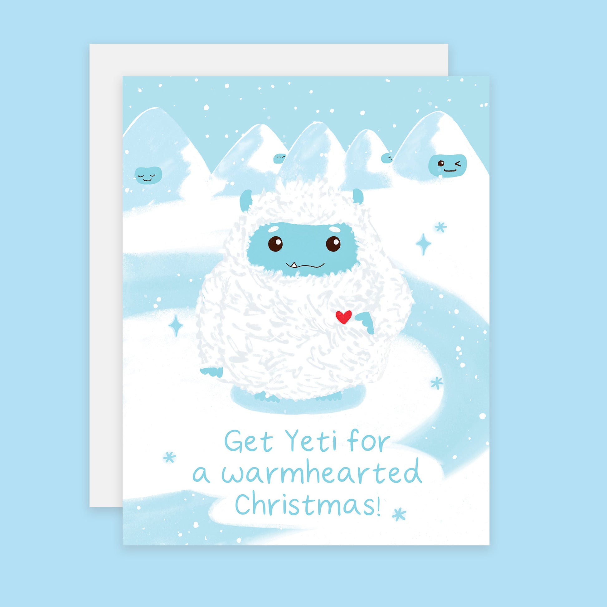 Gettin' Yeti for Christmas Greeting Cards | LookHUMAN